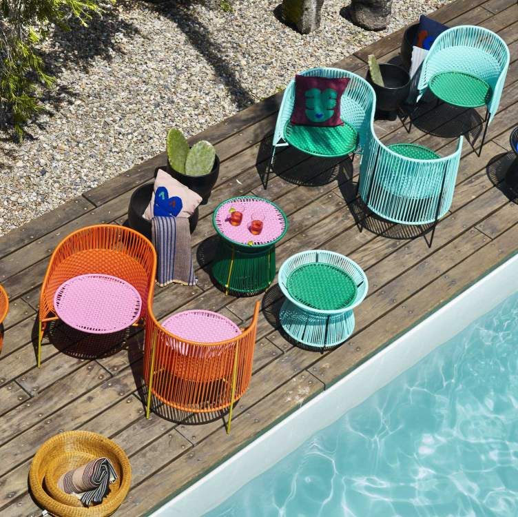 Caribe Basket Table Tisch Outdoor ames 