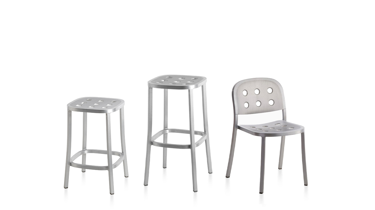 1 Inch All Aluminium Stacking Chair Stuhl stapelbar Emeco