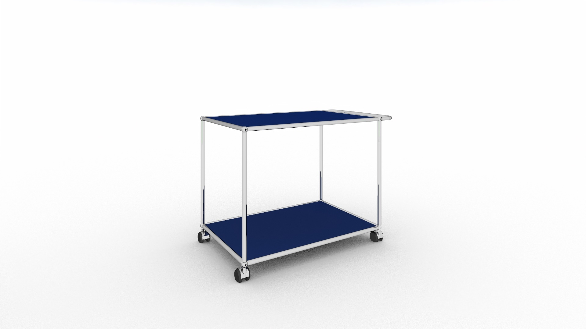 USM Haller Servierwagen mit Rollen enzianblau
