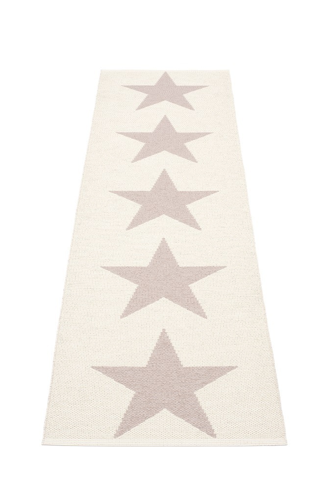 Viggo One Kunststoffteppich 70x250 cm Pappelina Pale rosa