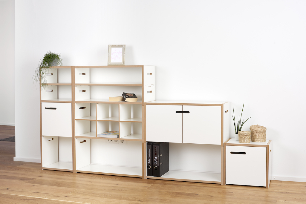 Tojo Halbstark Grundmodul mit Türe links Regalserie Tojo Tojo Halbstark Grundmodul mit Türe links Regalserie Tojo