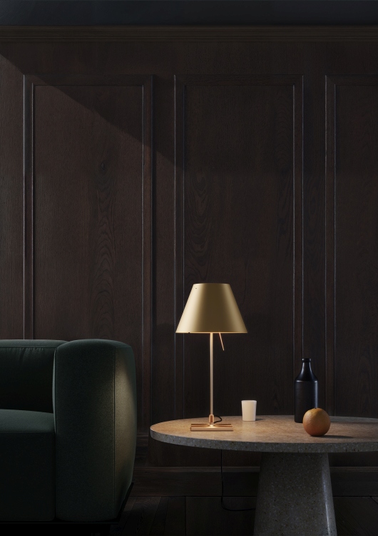 Costanzina Tischleuchte MESSING Luceplan LIMITED EDITION 