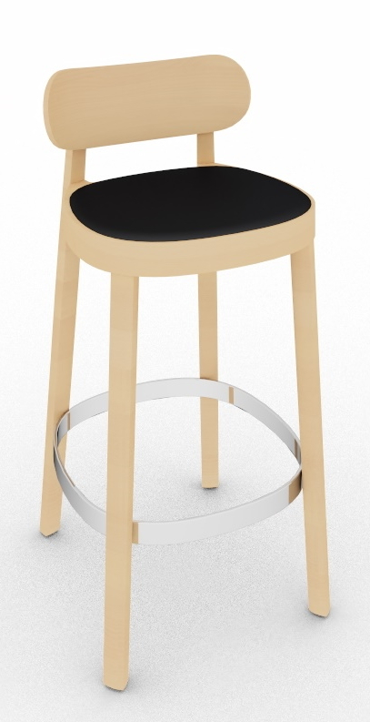Holzstuhl / Barhocker 118 SPHT Thonet