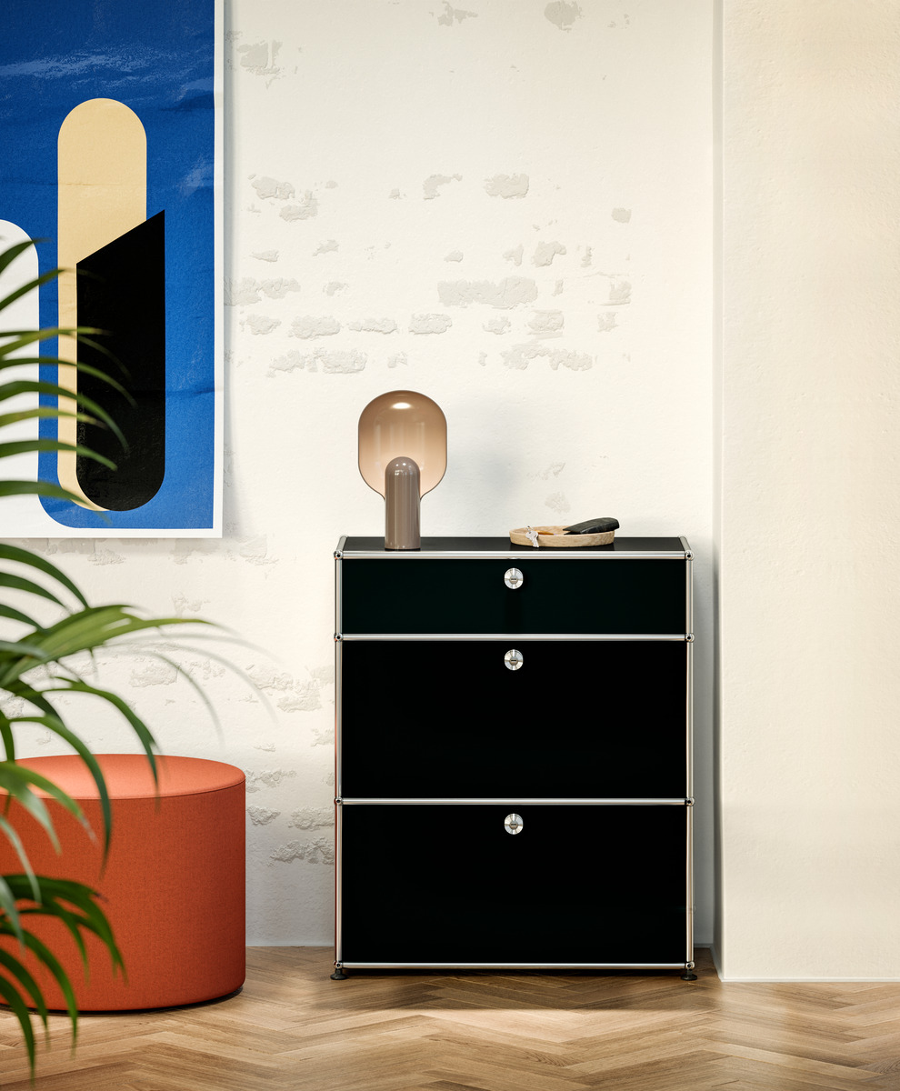 USM Haller Highboard M25 mit 2 Klappen – beige