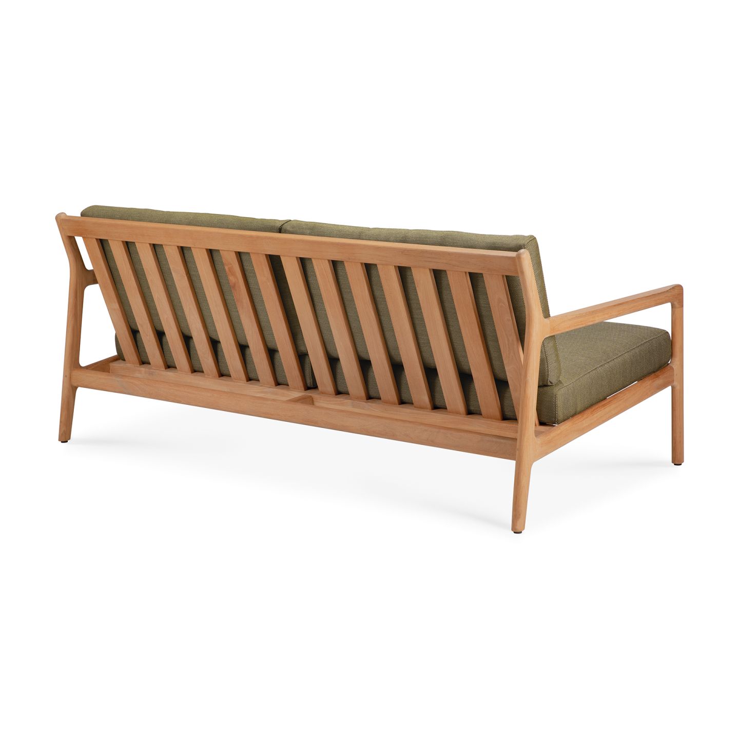 Jack Outdoor 2 Sitzer Sofa Teak grüner Stoff Ethnicraft