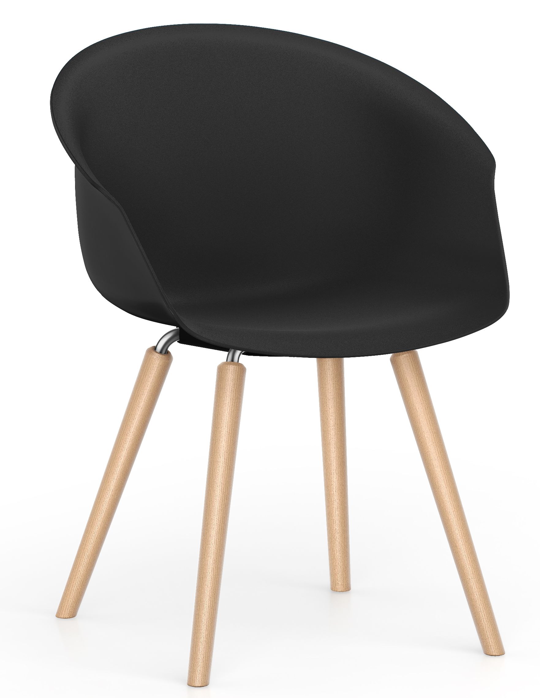 Shuffleis Clubsessel Vierfuß Holz Interstuhl