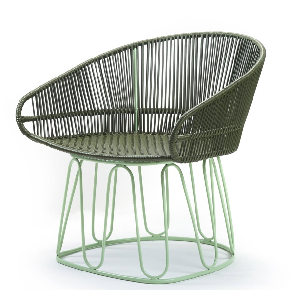 Circo Lounge Chair Loungesessel Outdoor ames Olivgrün / Pastellgrün