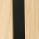 Eiche geseift - schwarz
