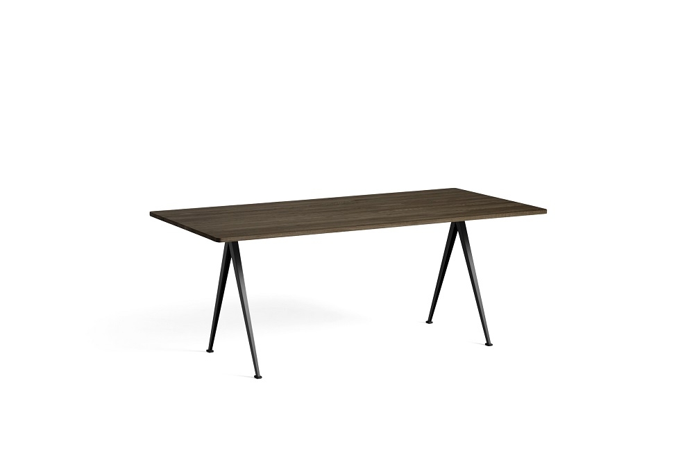 Pyramid Table 02 Esstisch Hay Eiche geräuchert schwarz B 190 x T 85 Pyramid Table 02 Esstisch Hay Eiche geräuchert schwarz B 190 x T 85