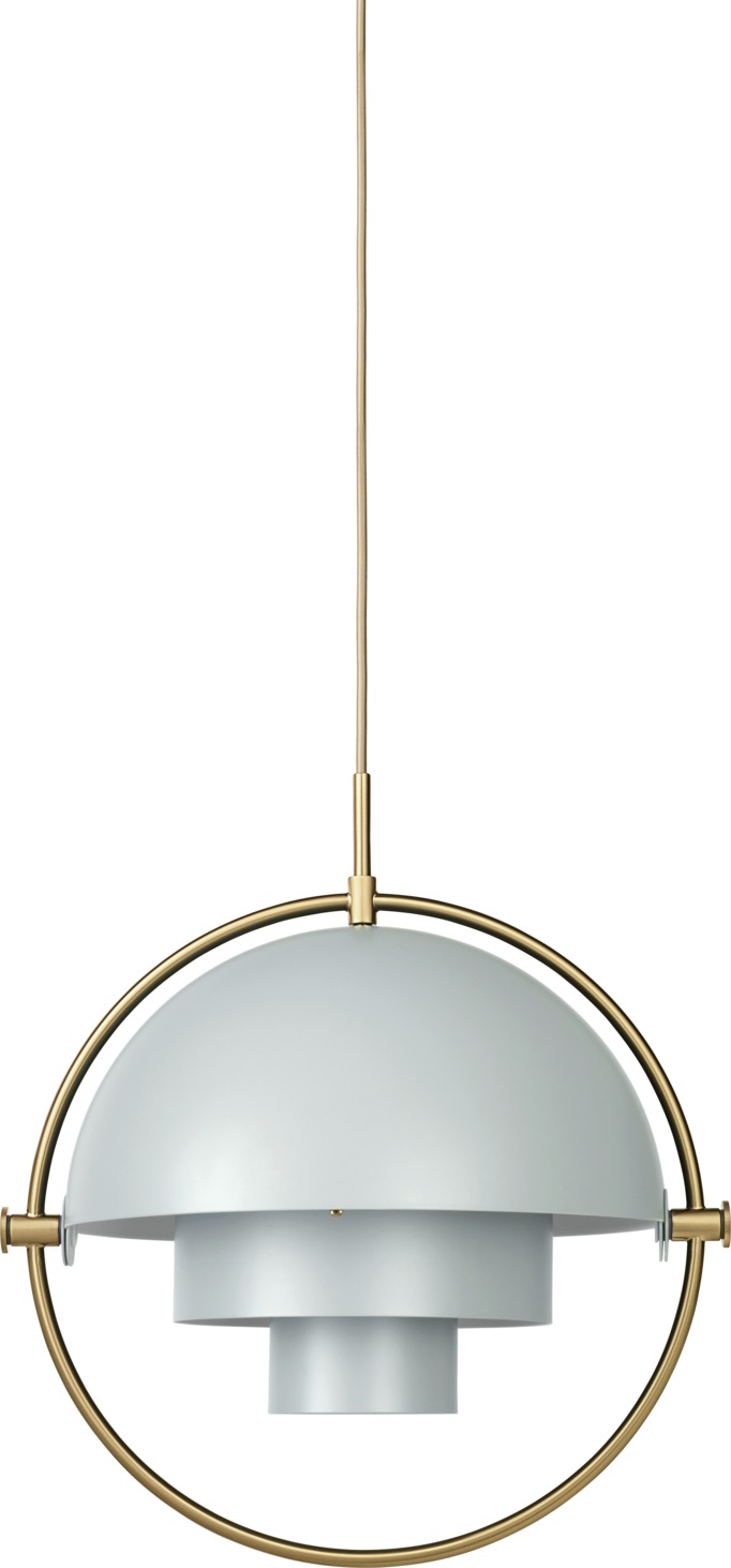 Multi-Lite Pendant lamp Pendelleuchte See Grau / Messing Gubi