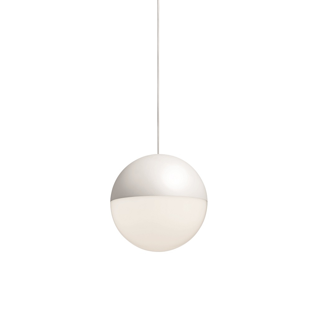 String Light Sphere Head Kugelkopf Pendelleuchte Weiß Flos EINZELSTÜCK