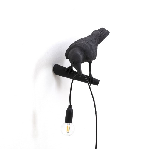 Bird Lamp Looking Left Wandleuchte schwarz Seletti EINZELSTÜCK