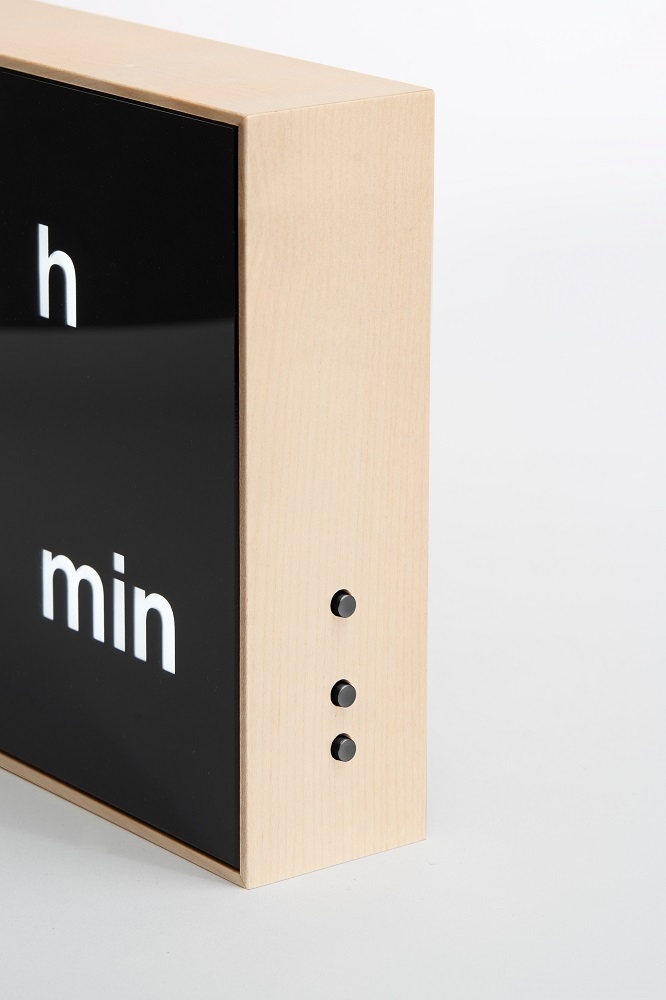 Digital clock LED Digitaluhr / Tischuhr / Wanduhr Albert Clock Ahornholz