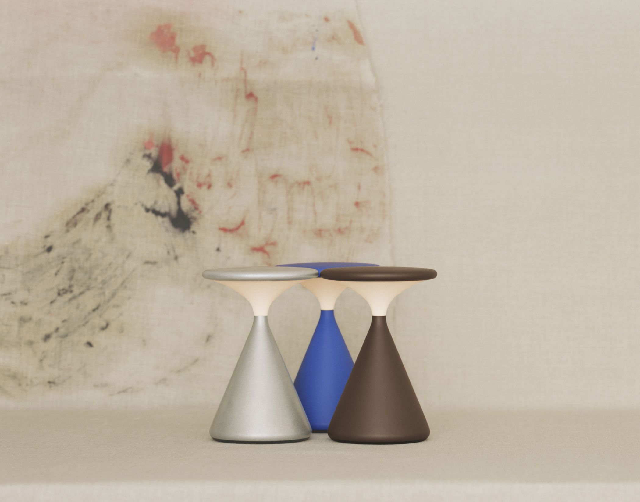 Salt Akkuleuchte / Tischleuchte Chocolate Grau