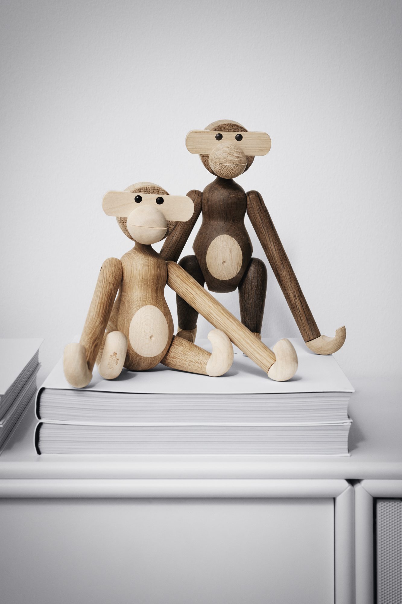 Affe klein Holzfigur Eiche geräuchert Kay Bojesen