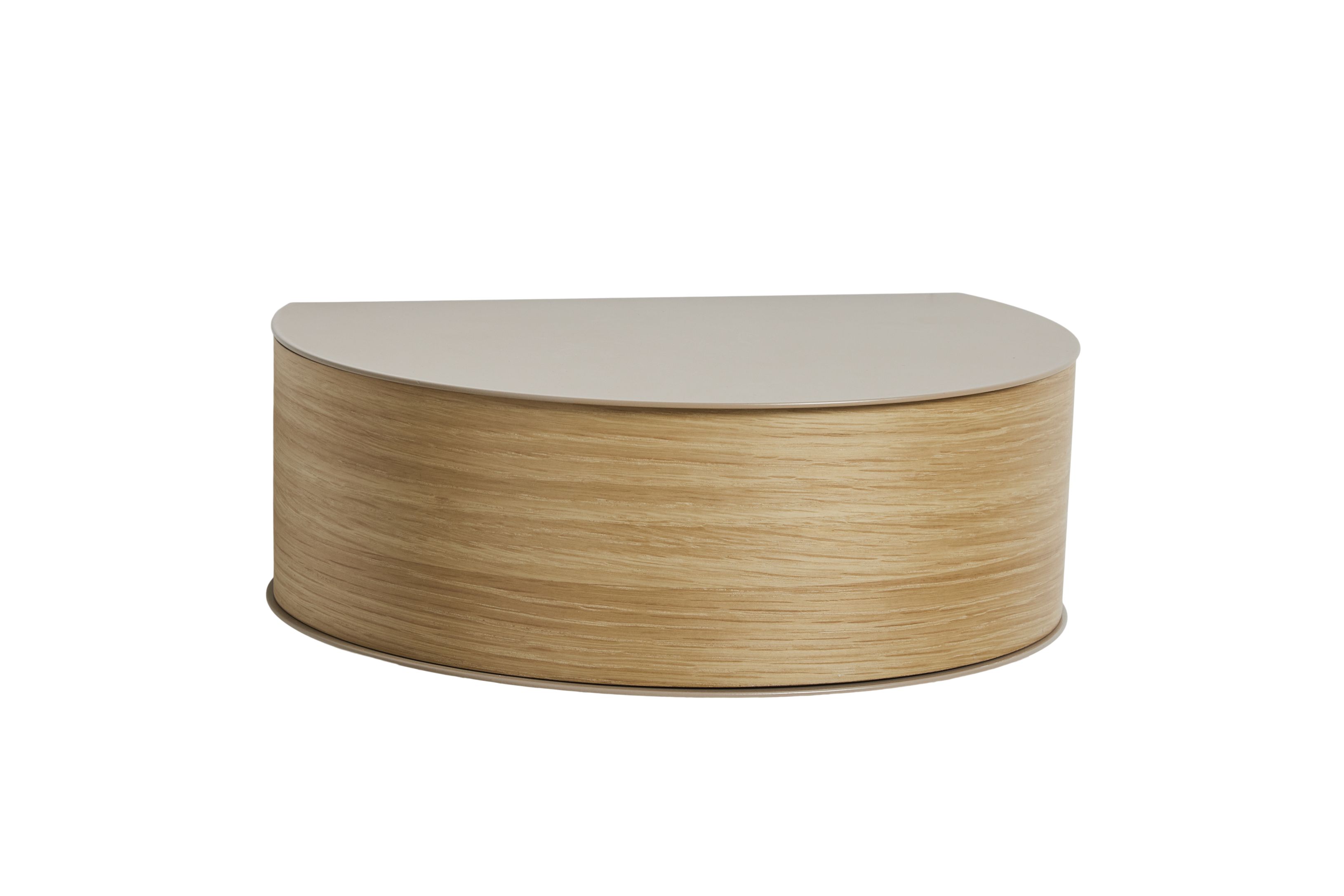 Wallie Wandschublade Regal grau-beige Woud