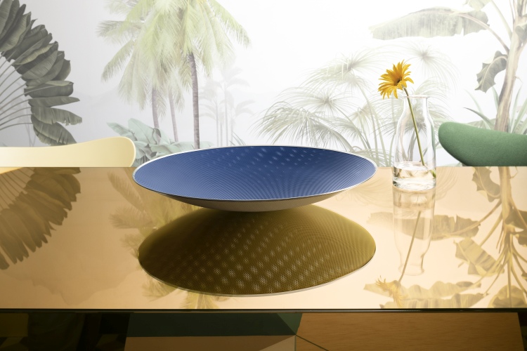 Cohncave Blau und Elfenbeinfarbig Schale SC01/49 Alessi EINZELSTÜCK
