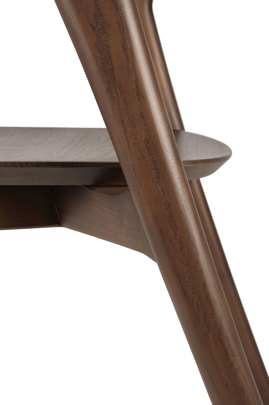 Bok Stuhl Teak lackiert dunkelbraun Ethnicraft