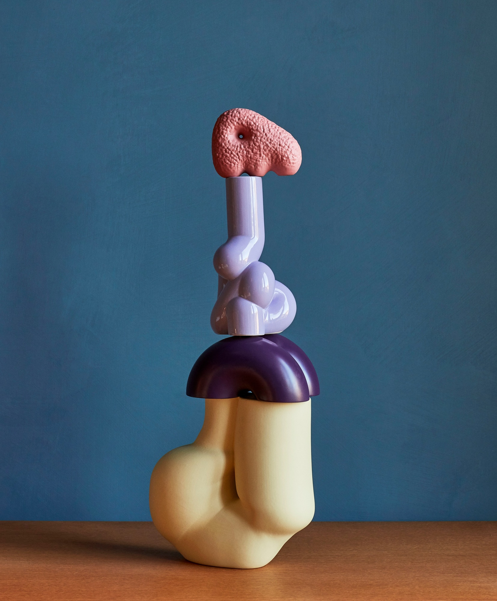 W&S Chubby Vase Hay EINZELSTÜCK