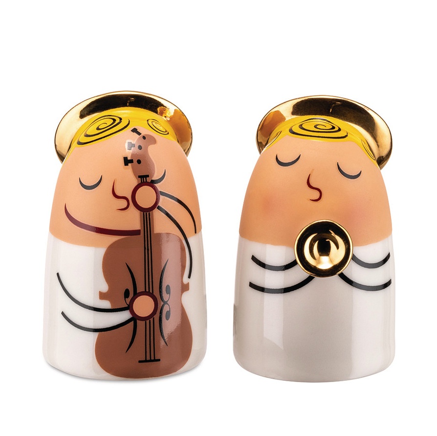 Guitarist & Trumpeter Porzellanfiguren AMGI26SET 1 Alessi