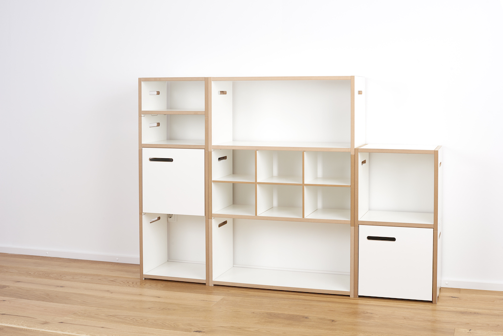 Tojo Halbstark Grundmodul mit Türe links Regalserie Tojo Tojo Halbstark Grundmodul mit Türe links Regalserie Tojo