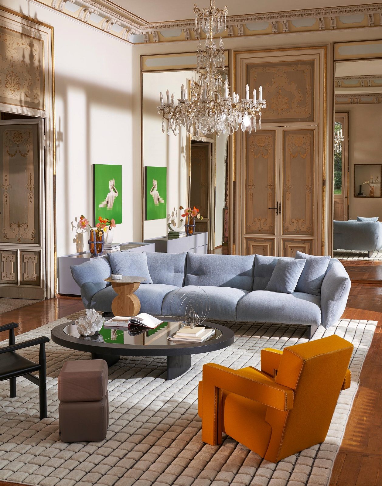 Moncloud lineares Sofa Cassina