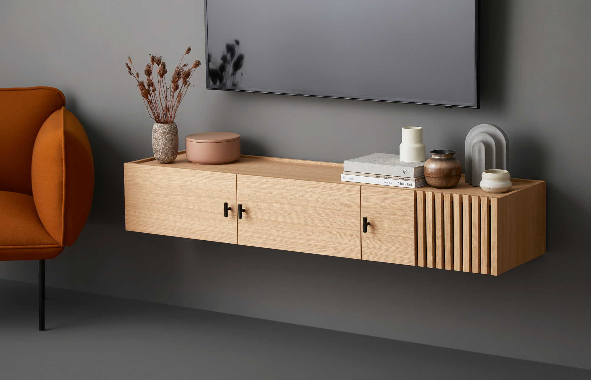 Array Low Sideboard Wandmontiert Woud