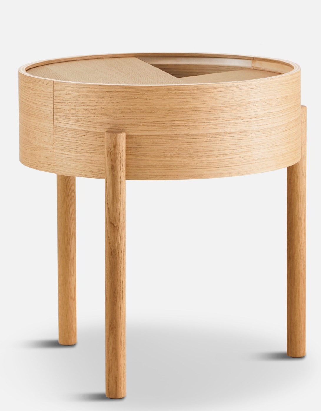 Arc Side Table Beistelltisch Eiche geölt Ø 42 cm Woud