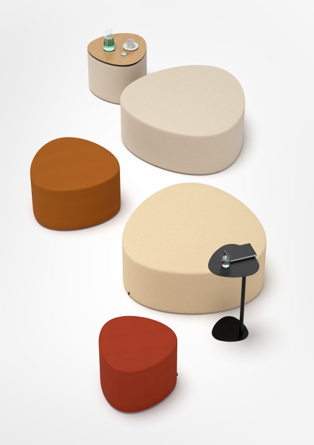Pully Island Sitzelement Hocker Cascando