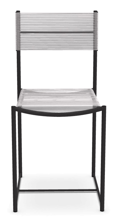 Spaghetti Chair 101 Stuhl SCHWAZ / PVC TRANSLUCENT FARBLOS Alias EINZELSTÜCK