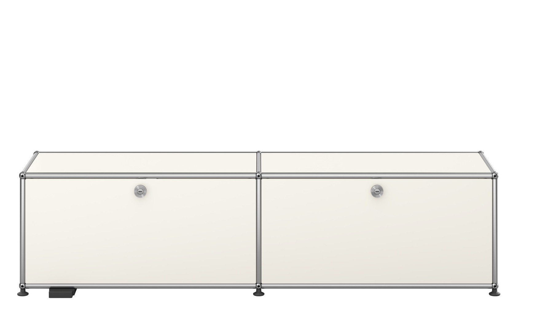 USM Haller E TV/Hi-Fi-Möbel mit dimmbarem Licht Reinweiß