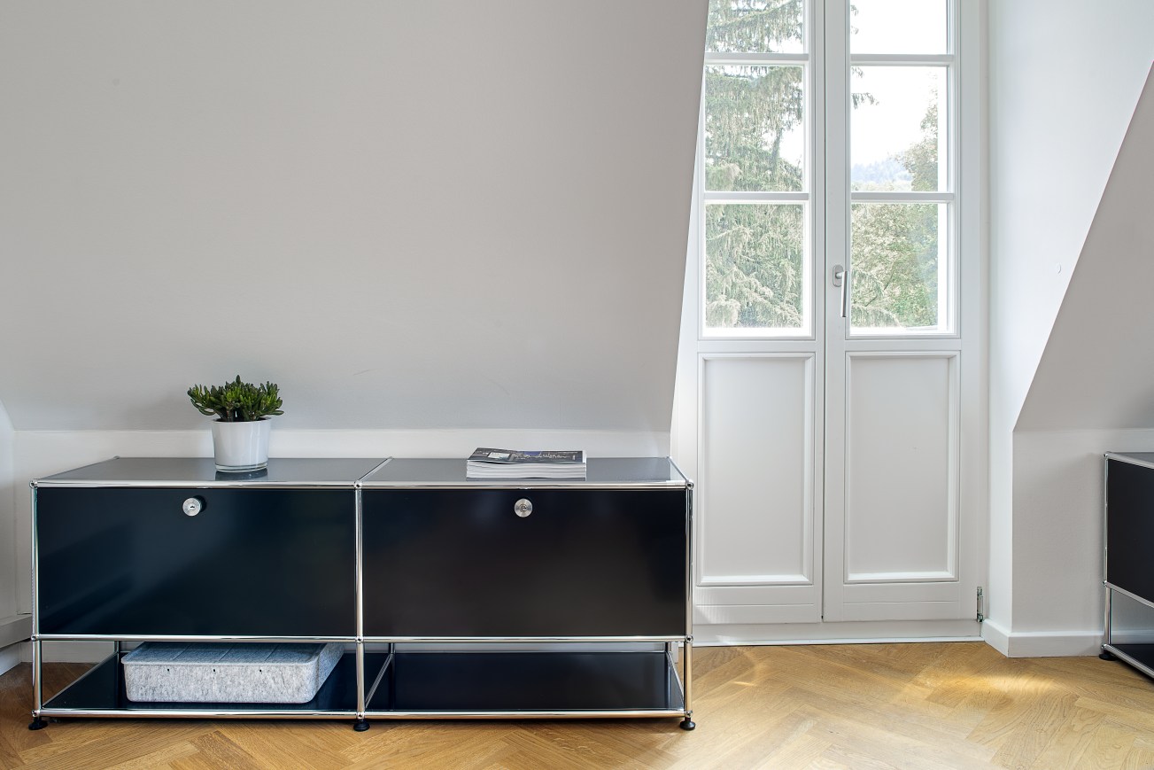 USM Haller Inos Box tief mit Tablett