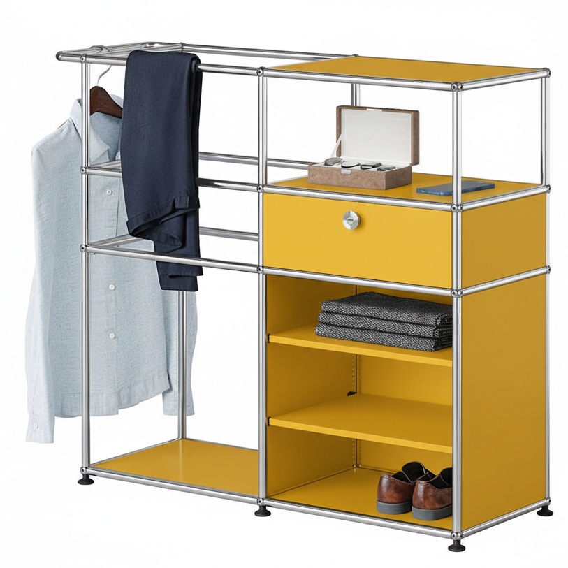 Garderobe USM Haller Goldgelb