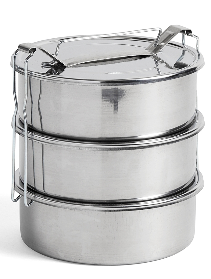Steel Lunch Box round Brotdose rund Hay EINZELSTÜCK