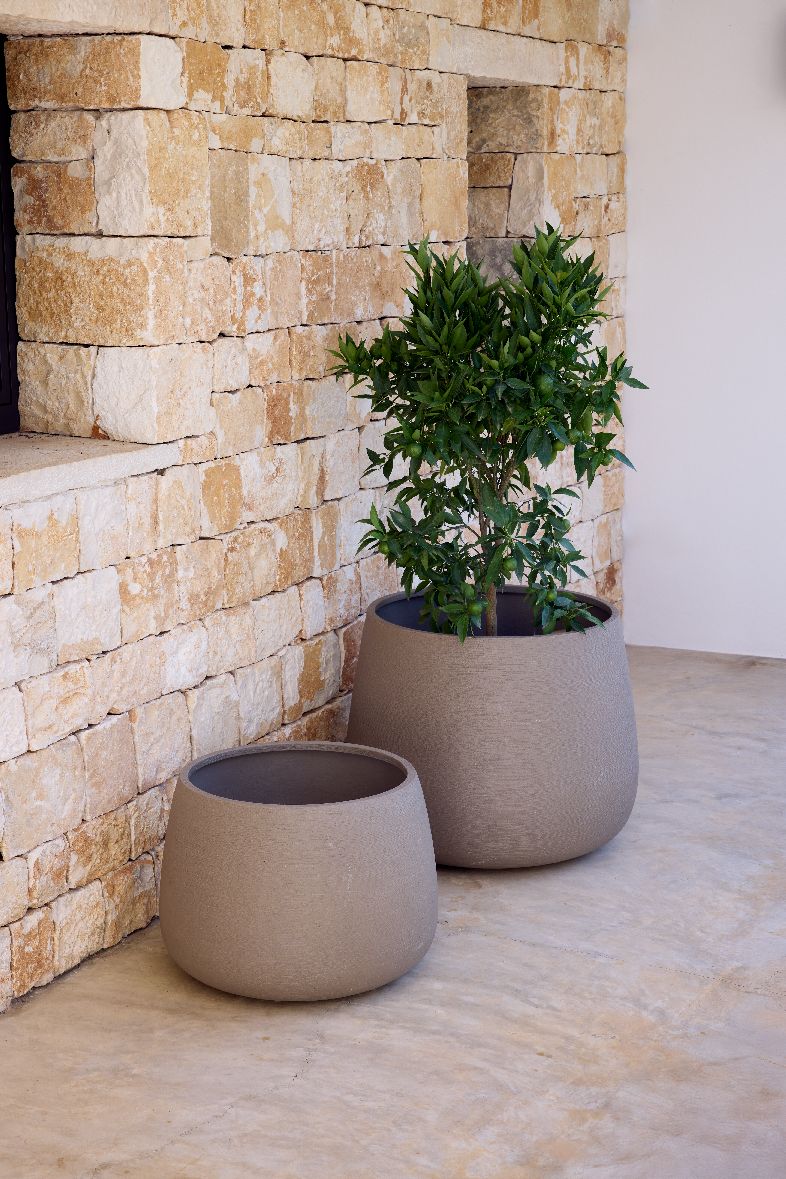 Soil Planter Round Medium Rund Pflanzgefäß Outdoor Cane-Line