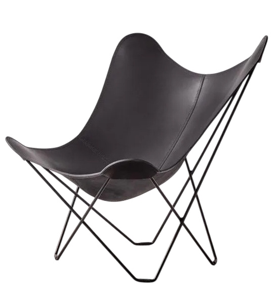 Pampa Mariposa Butterfly Chair Sessel Graphit / Gestell schwarz Cureo