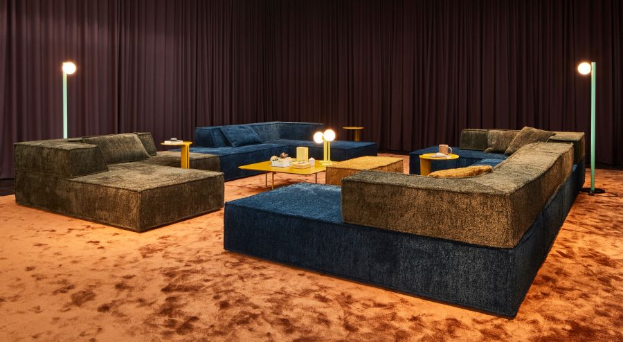 Trio Sofa 4 Module Vorzugskombination Ecke Quick Ship Rechts Cor