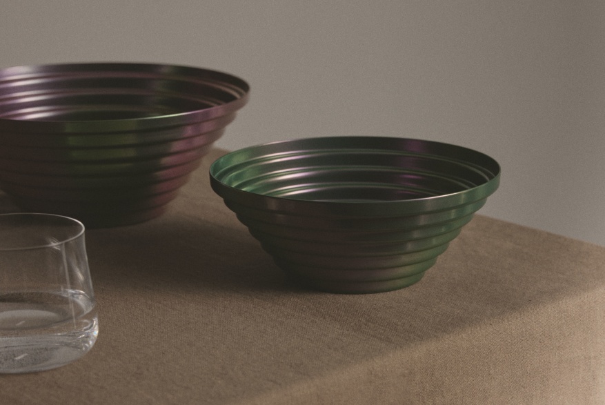 Maya Schale rund Ø 25 cm Greenpurple 7320/25GRP Alessi  