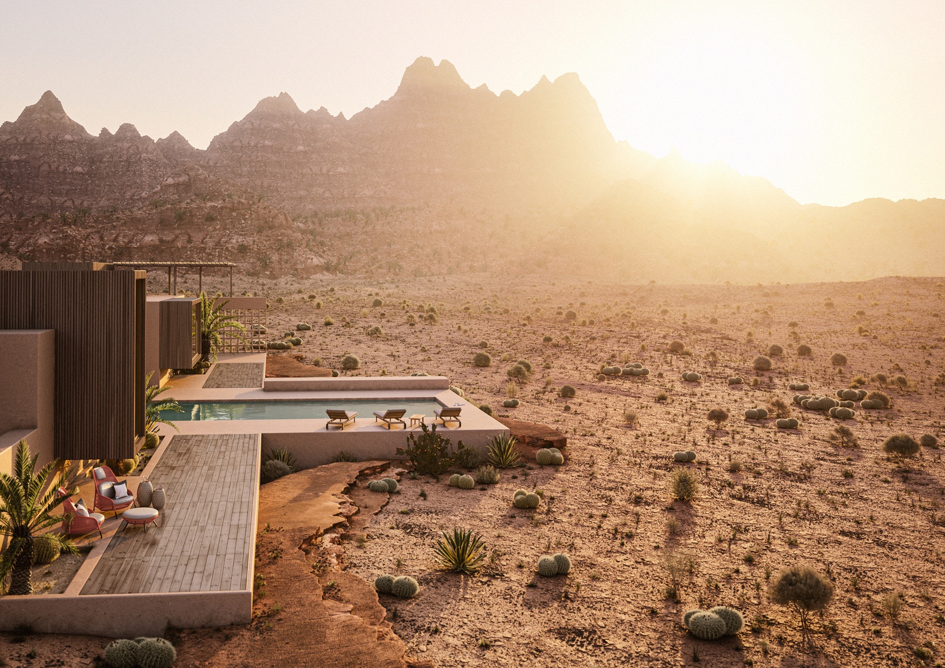 AHNDA Outdoor Wing Chair Sessel Hochlehner Dedon