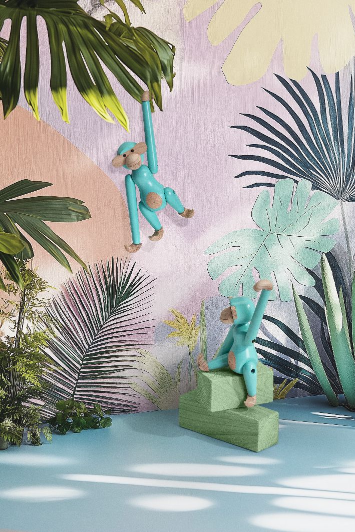 Affe Mini farbig Kay Bojesen Türkis