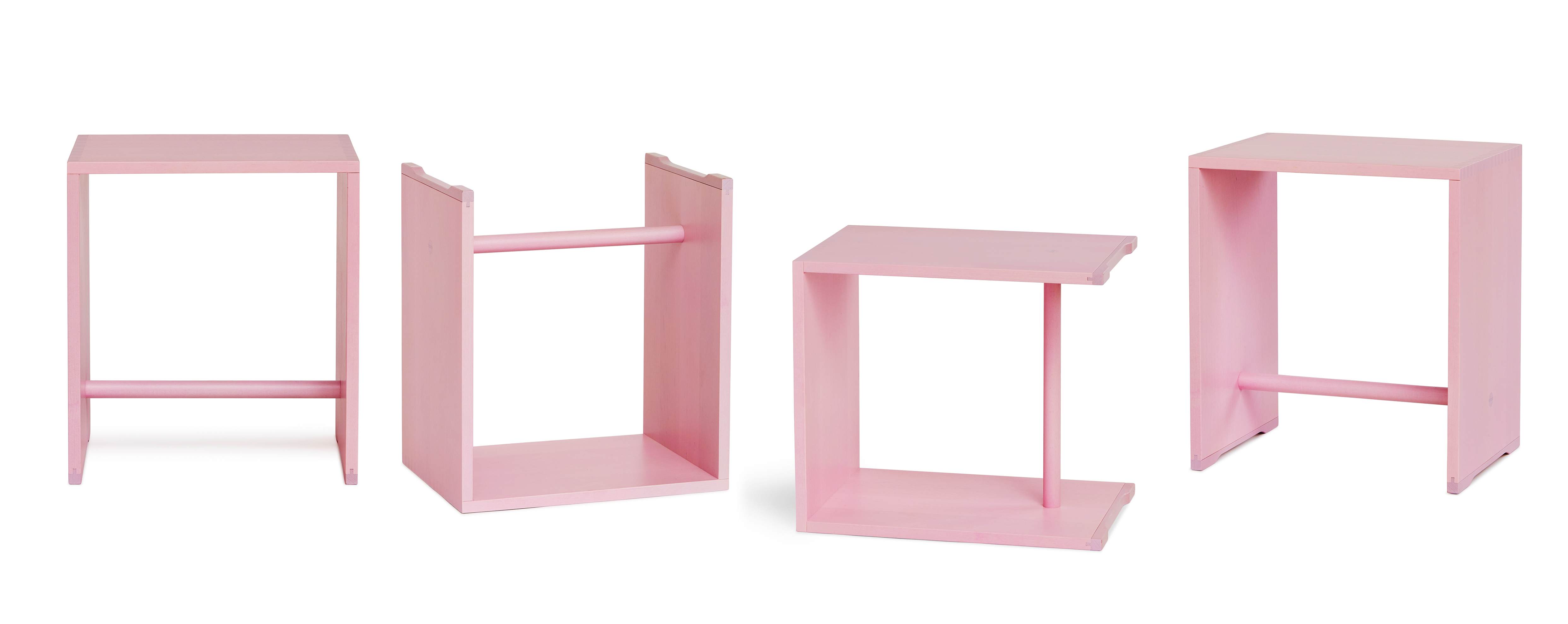 Ulmer Hocker Max Bill Rosa wb form LIMITED EDITION