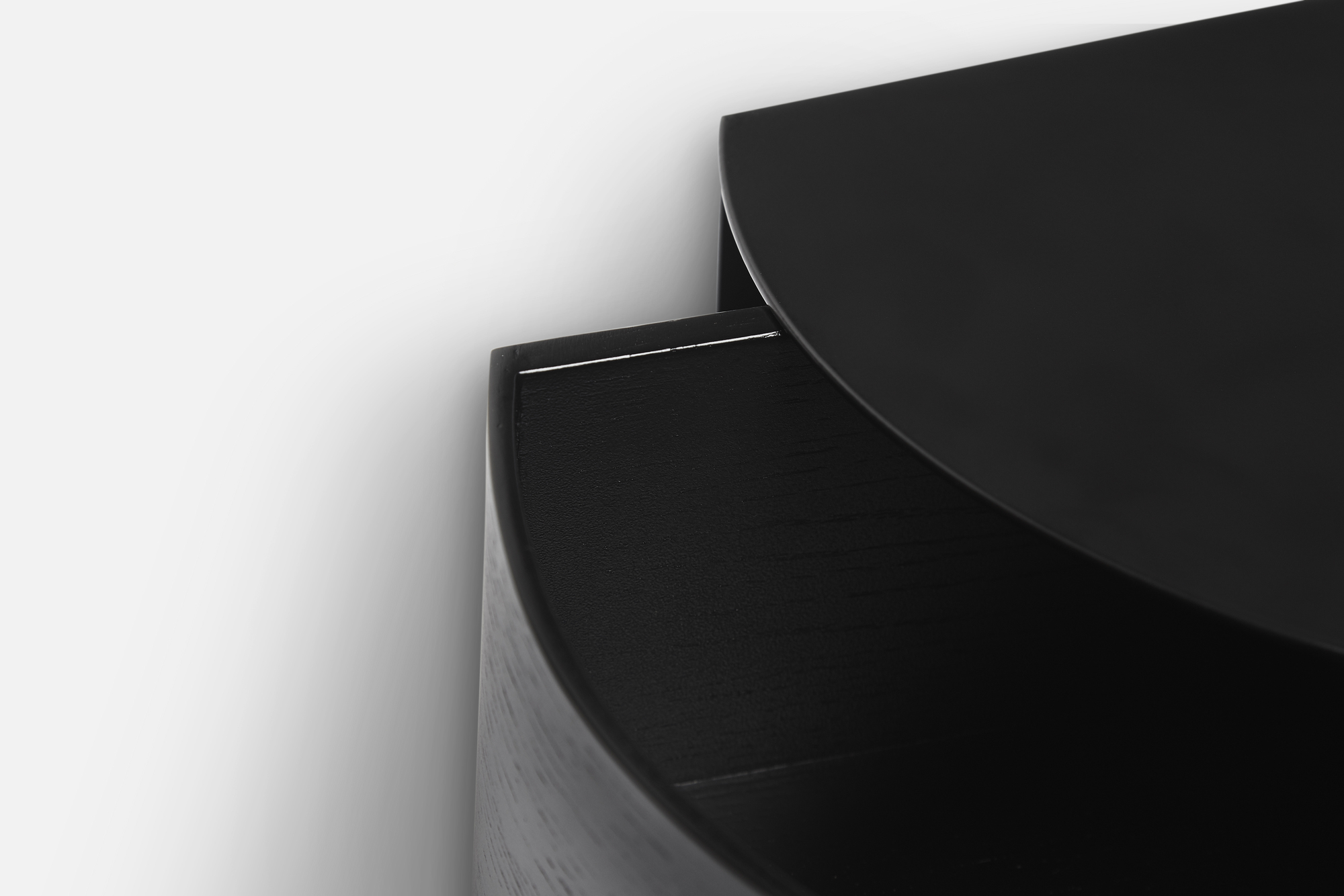Wallie Wandschublade Regal Schwarz Woud
