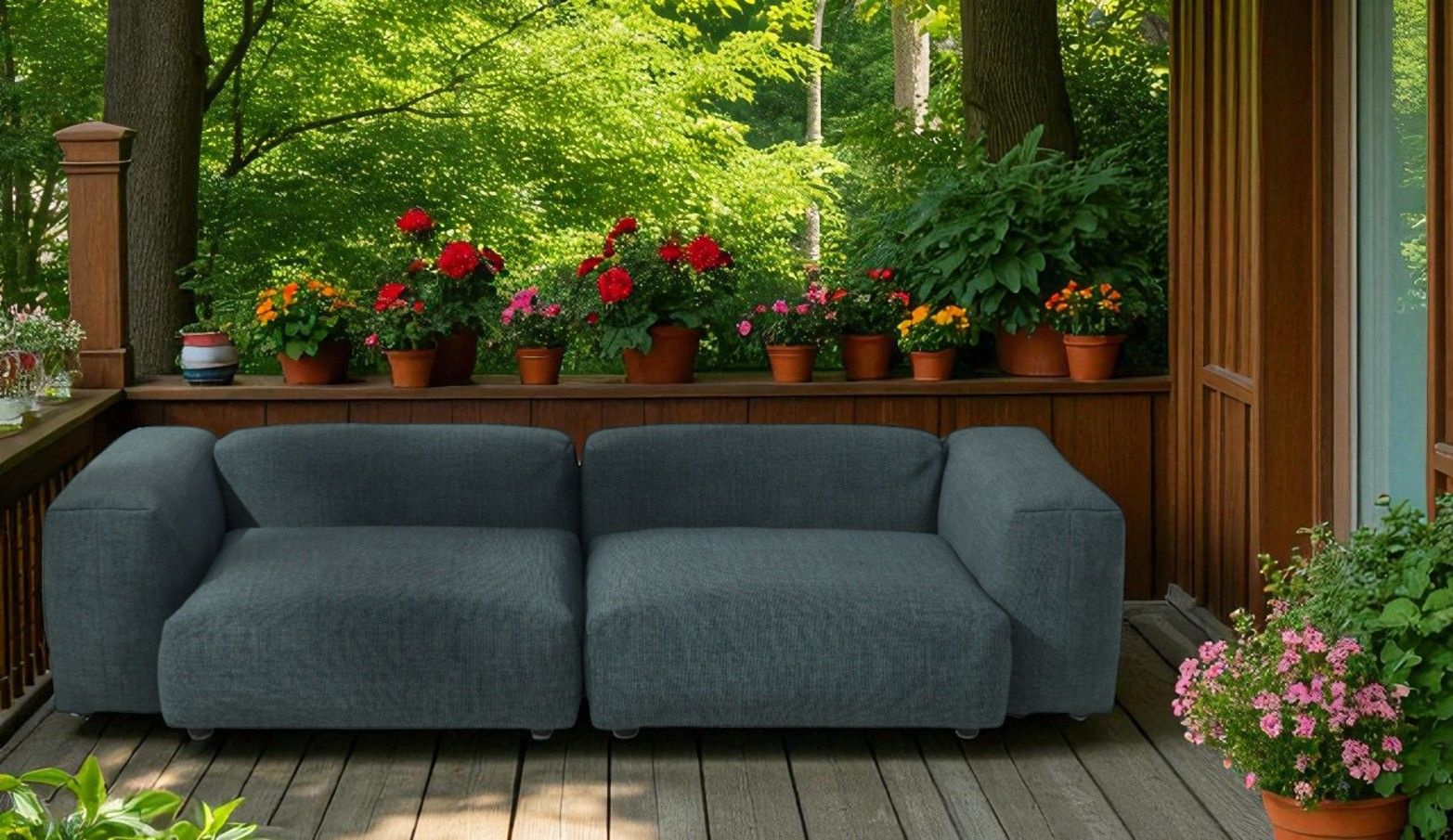 Sofa Set 02 Medium Outdoor 2,5-Sitzer vetsak