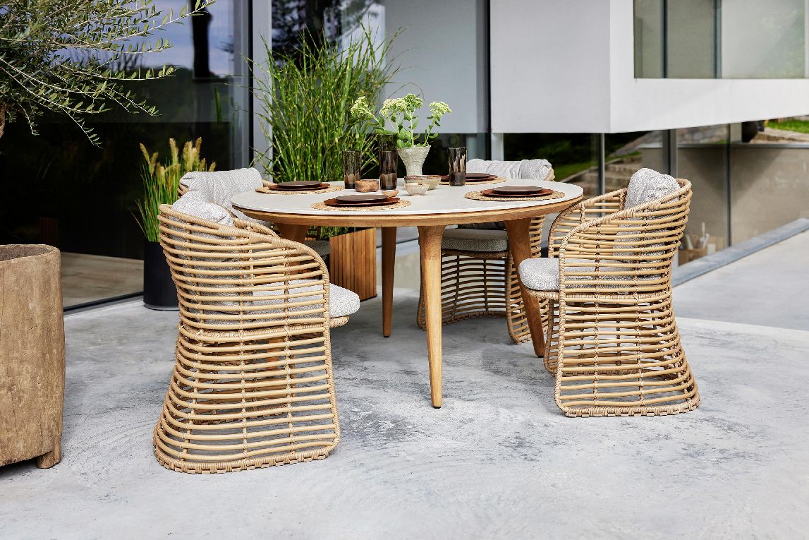 Aspect Table Esstisch rund Outdoor Cane-Line 