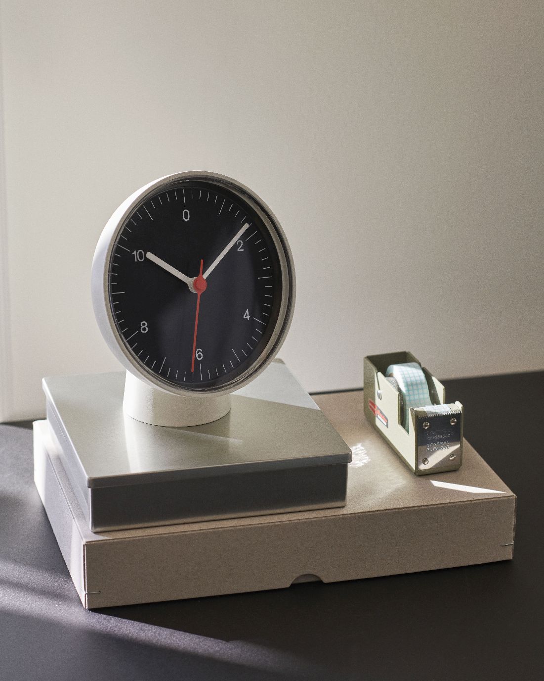 Table Clock Dual-function Tischuhr / Wanduhr Hay Rot