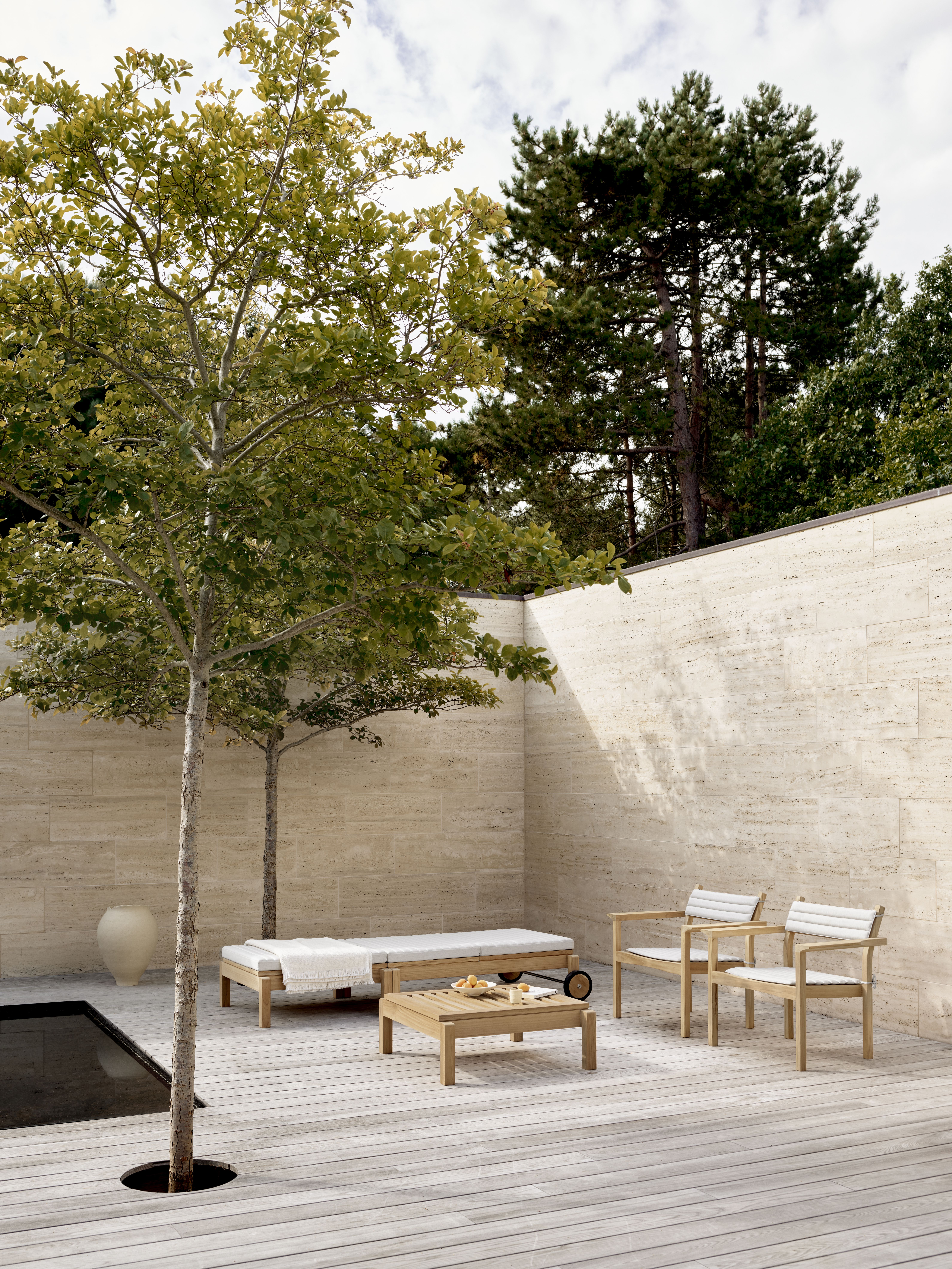 AH601 Armlehnstuhl Teak Outdoor Carl Hansen & Søn