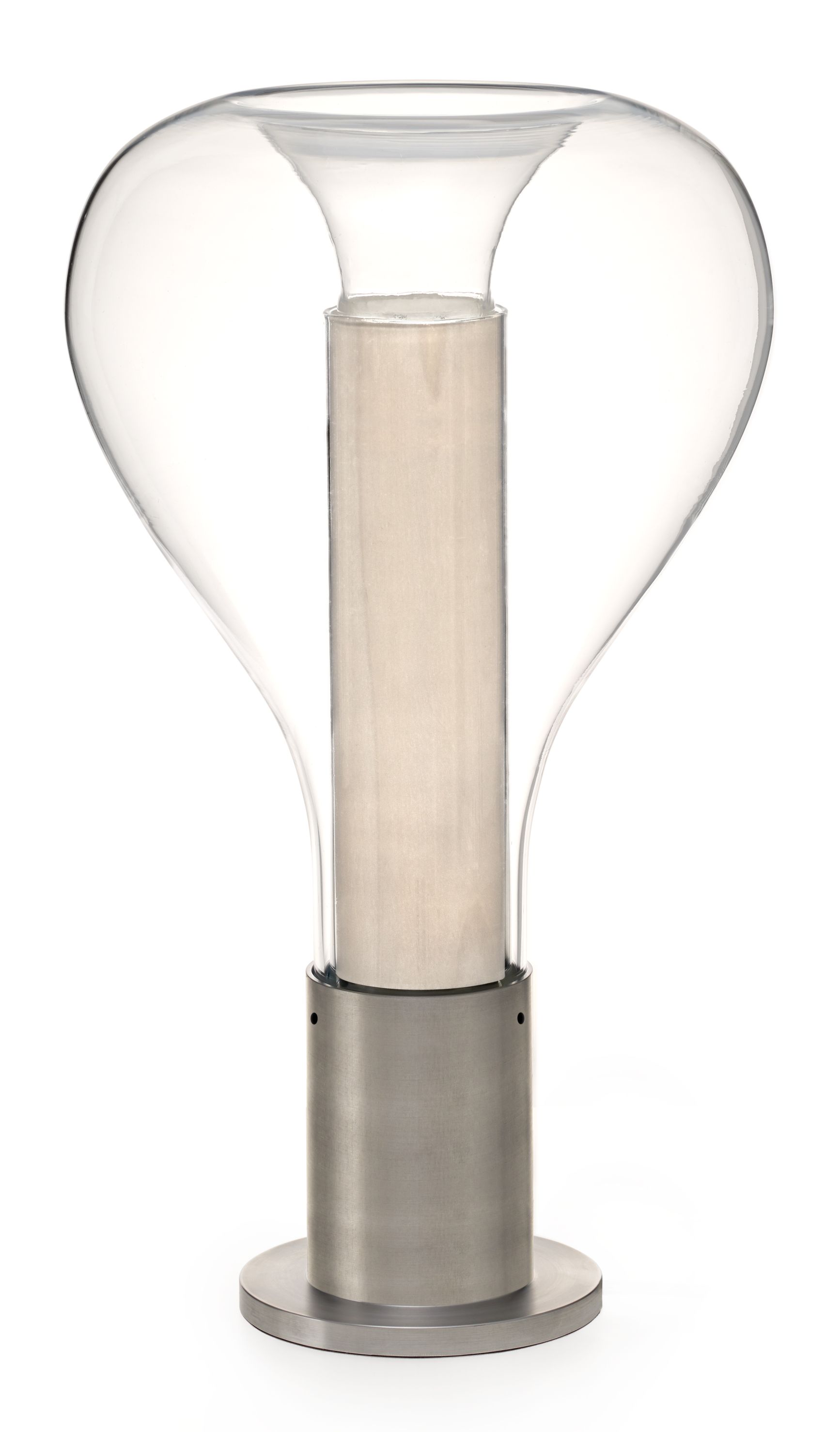 Eris Tischleuchte Aluminiumsockel Elfenbeinweiß LZF Lamps