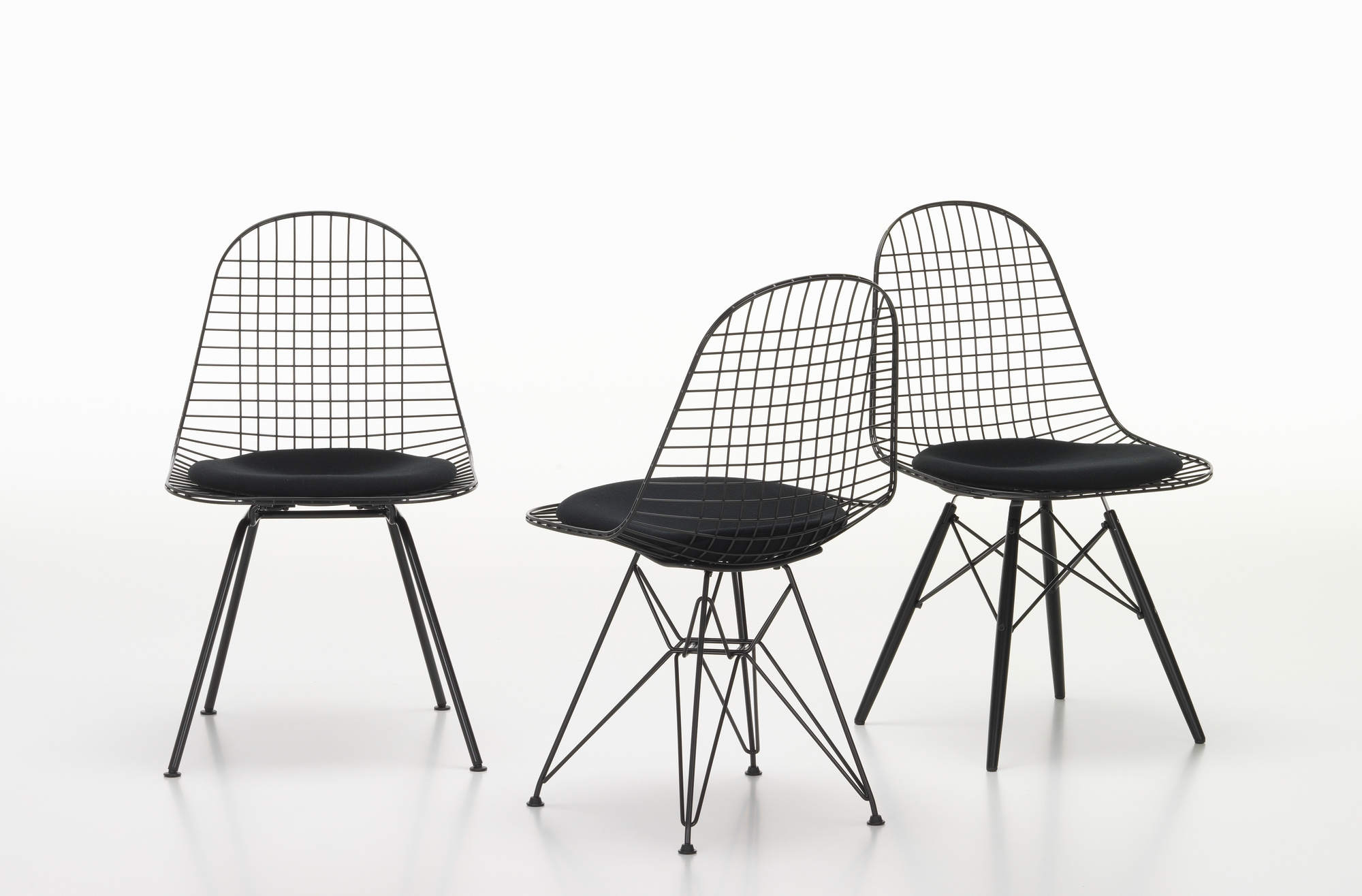 DKX-5 Wire Chair Stuhl mit Sitzkissen Vitra