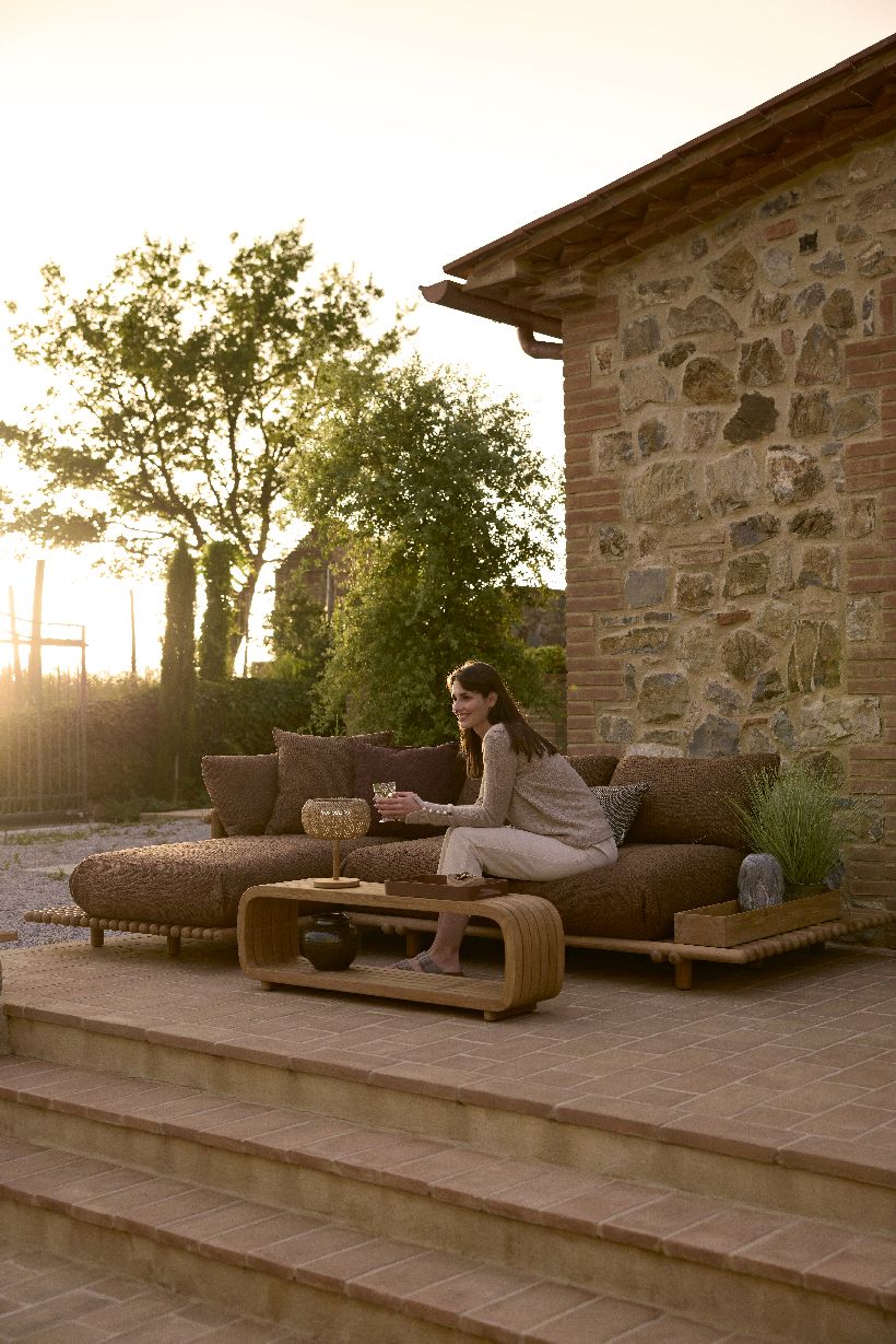 Sticks Platform Ecksofa Outdoor Cane-Line 