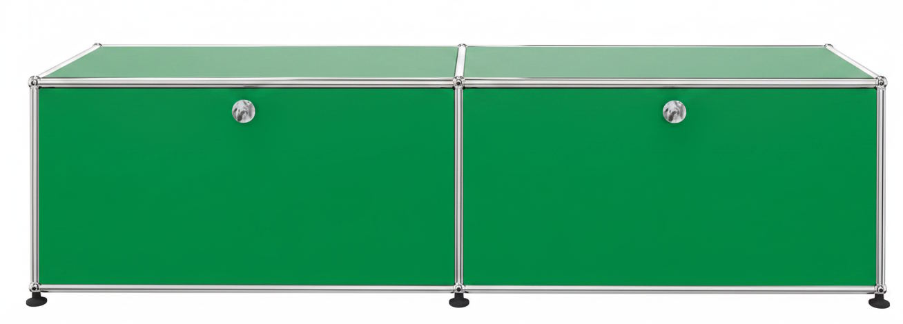 USM Haller Lowboard 2 Klappen Grün